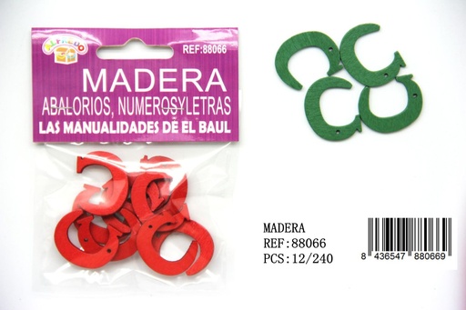 [88066] Figura de madera letra "C" 20x25 mm - Manualidades