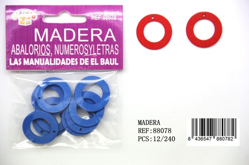 [88078] Figura de madera letra "O" 20mmx25mm para decoración