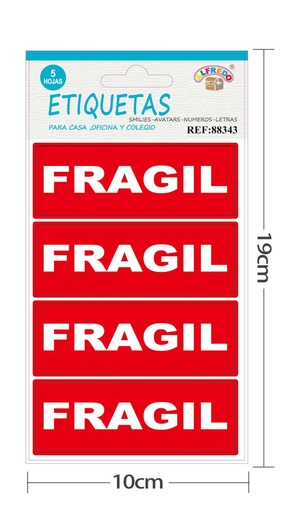 [88343] Etiquetas de señalización 10 x 19 cm - Señalización PVC
