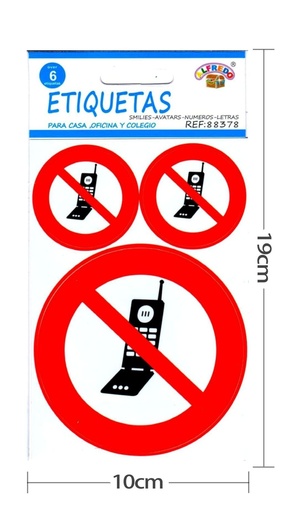 [200788378] Etiquetas de señalización "Prohibido mover" - Material de oficina