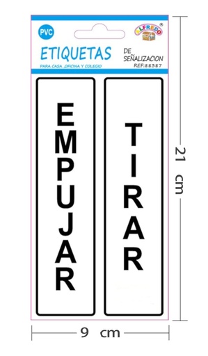 [88387] Etiquetas de señalización 9x21cm PVC para artesanías y manualidades