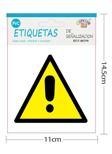 [88398] Etiquetas de señalización 11X14.5 cm - Etiquetas de PVC