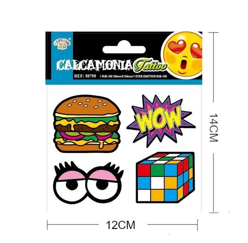 [88798] Stickers de emoticonos 12x14cm