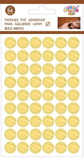 [88931] Tapones de PVC autoadhesivos 10x15 cm incoloro - Accesorios decorativos