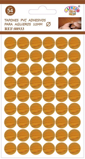 [88933] Tapones de PVC autoadhesivos 10x15 cm color castaño - Accesorios decorativos