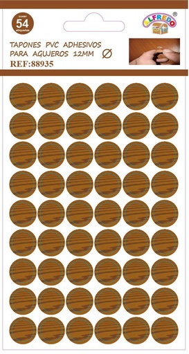 [88935] Tapones de PVC autoadhesivos 10x15 cm color nogal - Accesorios decorativos