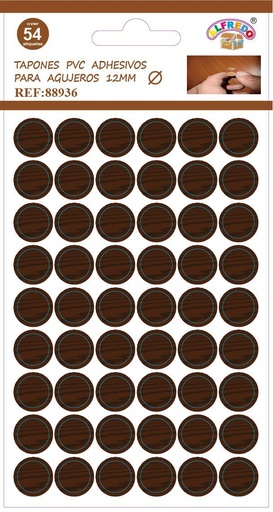 [88936] Tapones de PVC autoadhesivos 10x15 cm color café - Accesorios decorativos