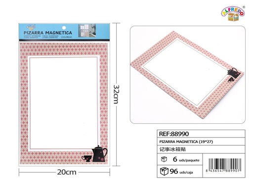 [88990] Pizarra magnética 19x27cm