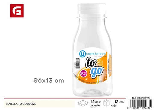 [120999273] Botella de plástico To Go 200 ml - Utensilios de cocina