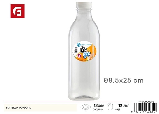 [120999275] Botella plástica To Go 1L - Envases y recipientes