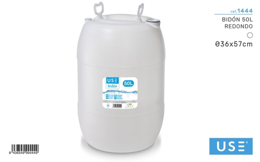 [120999444] Bidón redondo 50L para almacenamiento