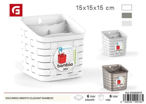 [120999976] Escurridor de cubiertos elegante bambú - Utensilios de cocina
