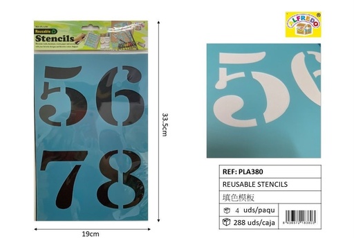 [PLA380] Plantilla Reutilizable - 5678 - 19x33.5 cm - Plantillas