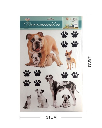 [DEC473] Decorativo de pared vinilo "Perro" 31x46cm - Decoración de pared