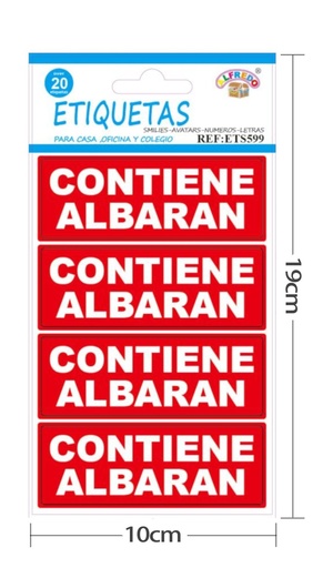 [ETS599] Etiquetas de señalización PVC 10x19cm para seguridad