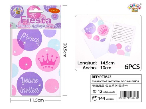 [FST643] Invitación de cumpleaños con tema S3 - Artículos de fiesta