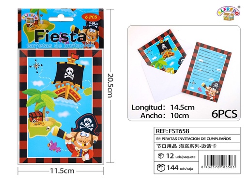 [FST658] Invitación de cumpleaños con tema S4 - Artículos de fiesta