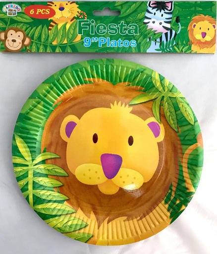 [FST661] Plato de cartón león (S5) - Artículos de fiesta