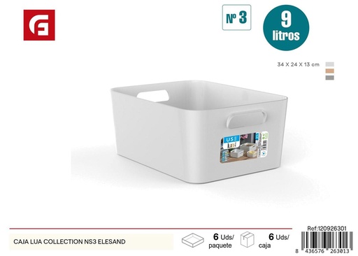 [120926301] Caja de almacenamiento Lua Collection NS3 Elesand para hogar