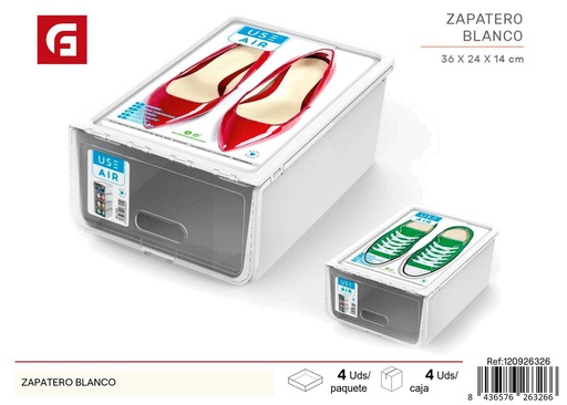 [120926326] Zapatero blanco - Muebles y organización