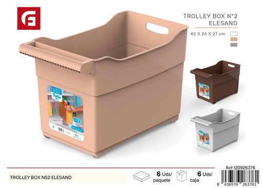 [120926376] Caja plástica Trolley Box NS2 para almacenamiento de cocina