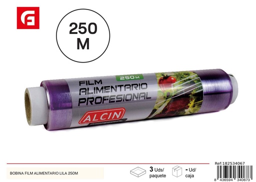 [182534067] Rollo de film alimentario lila 250m - Utensilios de cocina