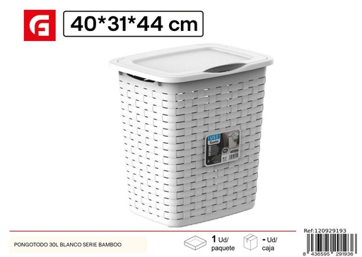 [120929193] Pongotodo 30L blanco serie bamboo