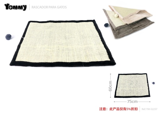 [YM52237] Alfombra para gato rascador 60cm x 75cm para mascotas