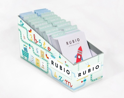 [RB294515] Expositor Rubio A5 con cuadernos surtidos para escolar