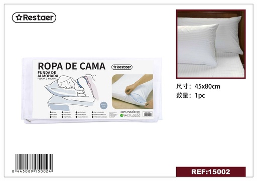 [15002] Funda de almohada 45x80cm blanca