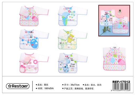 [17512] Babero EVA con mangas 39*77 cm - Textiles para niños