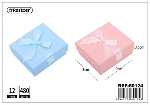 [60124] Caja de regalo 9x8x3.5cm para joyería y obsequios