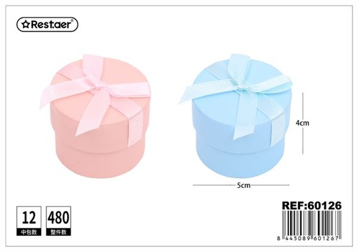 [60126] Caja de regalo redonda 5x5x4 cm