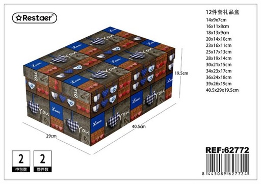 [62772] Caja de regalo 12pcs 40.5x29x19.5cm para embalaje