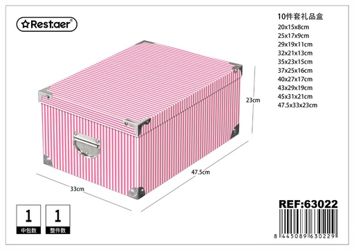 [63022] Caja de regalo 10 piezas 47.5x33x23cm