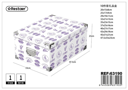 [63190] Caja de regalo 10pcs 47.5x33x23cm para embalaje de regalos