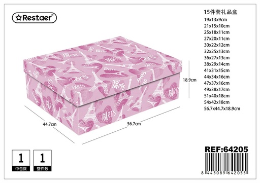 [64205] Caja de regalo 15pcs 56.7x44.7x18.9cm