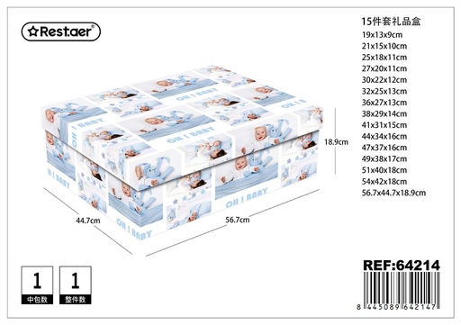 [64214] Caja de regalo 15pcs 56.7x44.7x18.9cm para embalaje