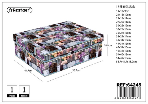 [64245] Caja de regalo 15pcs 56.7x44.7x18.9cm