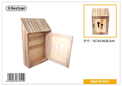 [67251] Caja de madera para llaves 16.7x5.9x26.5cm