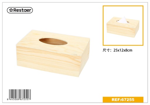[67255] Caja de madera para servilletas - Accesorios de regalo