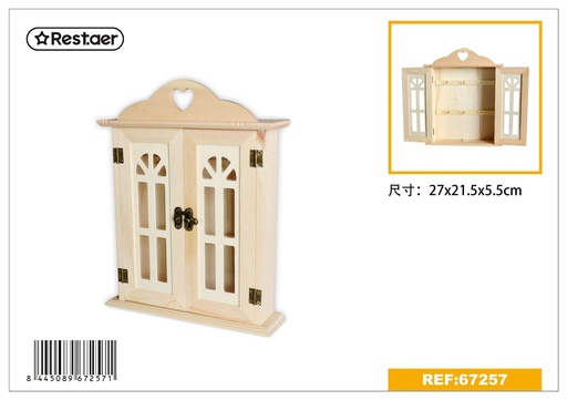 [67257] Caja de madera para llaves 21.5x5.5x27cm