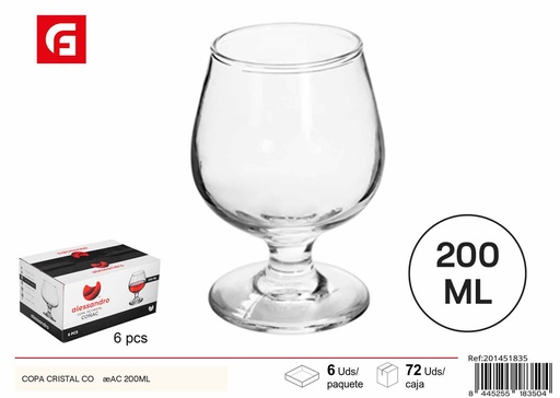 [201451835] Copa de cristal de brandy 200ML - Copas de vidrio 
