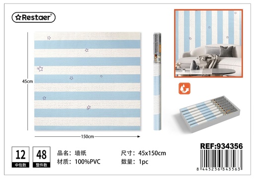 [934356] Rollo Adhesivo 45cmx1.5m Estampado - Papel Tapiz Decorativo