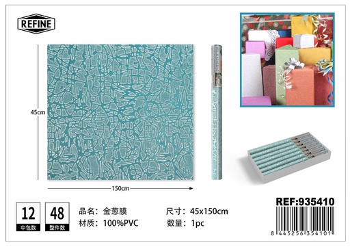 [935410] Rollo adhesivo con purpurina estampada 45cm x 1.5m - Decoración del hogar
