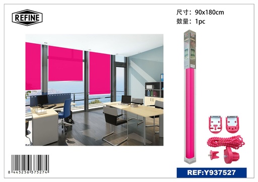 [Y937527] Cortina color rosa 90 cm - Estores y persianas translúcidas