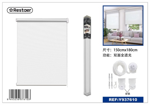 [Y937610] Cortina enrollable opaca blanca 150x180cm