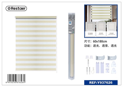 [Y937626] Estor Noche y Día beige 60 cm - Persianas decorativas