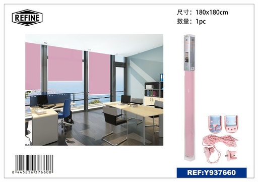 [Y937660] Cortina color rosa clara 180CM - Cortinas