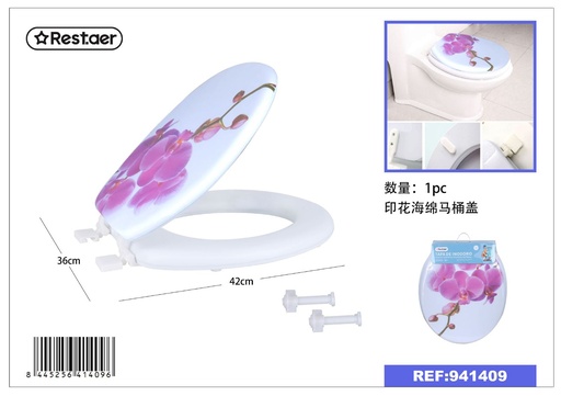 [941409] Tapa de inodoro 17 pulgadas con impresión de esponja